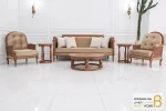 مبل جدید ۷ نفره کلاسیک مدل کاجی و تک نفره روما خرید مبل باروس 112 (6)