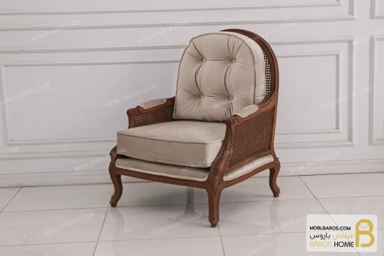 مبل نیم ست ۵ نفره جورجیا چستر و مبل تک روما خرید مبل باروس 1 (2)