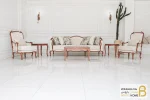 مبل کلاسیک ابزاری و مبل فرانسوی با پارچه طرح دار کد ۱ خرید مبل باروس 142 (3)