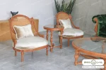 مبل کلاسیک و جدید ۷ نفره کاجی روما و نیکا خرید مبل باروس 1011 (1)