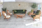 مبل کلاسیک و جدید ۷ نفره کاجی روما و نیکا خرید مبل باروس 1011 (11)