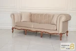 مبلمان ۸ نفره کلاسیک گندم و مبل جورجیا چستر کد ۲ خرید مبل باروس 1123 (1)