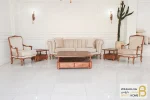 مبلمان ۸ نفره کلاسیک گندم و مبل جورجیا چستر کد ۲ خرید مبل باروس 1123 (2)