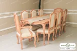 میز ناهار خوری کلاسیک و منبتی رومینا کد ۴ خرید باروس 5621 (2)