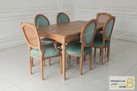 میز ناهار خوری ۶ نفره سفارشی و شیک روتی و صندلی راشل خرید مبل باروس 1 (2)