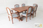میز ناهارخوری چوبی کلاسیک مدل دکورا کد ۳ خرید مبل باروس 14 (2)