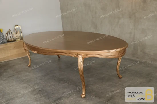 میز ناهارخوری کلاسیک و چوبی مدل لورنزو کد ۳ خرید مبل باروس 145 (1)