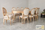 میز ناهارخوری کلاسیک و چوبی مدل لورنزو کد ۳ خرید مبل باروس 145 (2)