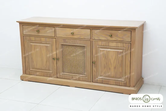 میز کنسول چوبی الیشه با آینه کد ۲ خرید باروس 56 (1)