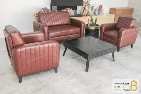 نیم ست مدیریتی چرم میلان خرید مبل باروس 11 (10)
