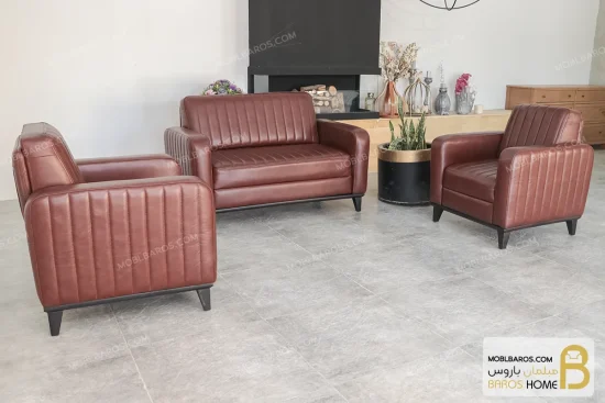 نیم ست مدیریتی چرم میلان خرید مبل باروس 11 (12)