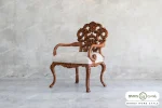 ست مبلمان ۷ نفره ترکیبی کلاسیک کینگ و کاناپه کارن خرید باروس 887 (1)