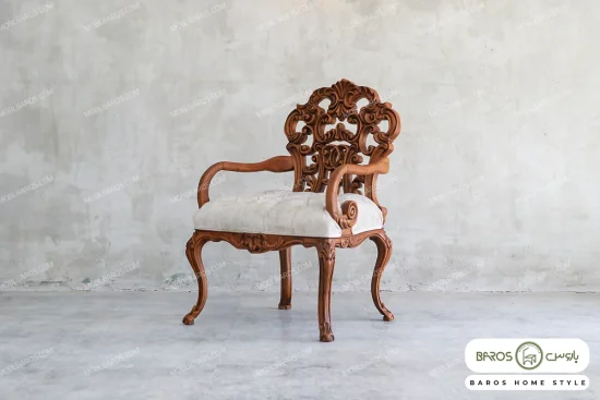 ست مبلمان ۷ نفره ترکیبی کلاسیک کینگ و کاناپه کارن خرید باروس 887 (1)