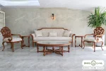 ست مبلمان ۷ نفره ترکیبی کلاسیک کینگ و کاناپه کارن خرید باروس 887 (11)