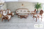 ست مبلمان ۷ نفره ترکیبی کلاسیک کینگ و کاناپه کارن خرید باروس 887 (7)