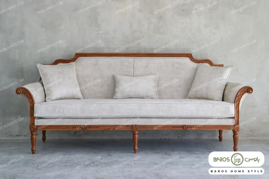 ست مبلمان ۷ نفره ترکیبی کلاسیک کینگ و کاناپه کارن خرید باروس 887 (8)