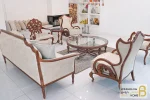 ست مبلمان ۷ نفره ترکیبی کلاسیک کینگ و کاناپه کارن خرید مبل باروس 252 (3)