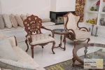 ست مبلمان ۷ نفره ترکیبی کلاسیک کینگ و کاناپه کارن خرید مبل باروس 252 (5)
