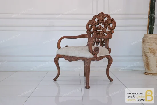 ست مبلمان ۷ نفره ترکیبی کلاسیک کینگ و کاناپه کارن خرید مبل باروس 252 (6)
