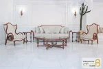 ست مبلمان ۷ نفره ترکیبی کلاسیک کینگ و کاناپه کارن خرید مبل باروس 252 (7)