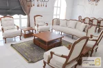 ست مبلمان ۷ نفره کلاسیک با کاناپه روتی و مبل تک نفره فرانسوی خرید مبل باروس 253 (1)