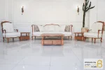 ست مبلمان ۷ نفره کلاسیک با کاناپه روتی و مبل تک نفره فرانسوی خرید مبل باروس 253 (6)