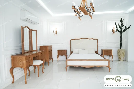 سرویس خواب دو نفره و بزرگسال شاین رنگ روشن خرید مبل باروس 43949 (3)