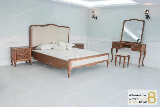 سرویس خواب دو نفره و بزرگسال شاین کد ۷ خرید تخت خواب باروس 456 (1)