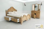 سرویس خواب دو نفره چوبی با کشو مخفی مدل پانیذ سفارشی کد ۳ خرید مبل باروس 14 (5)