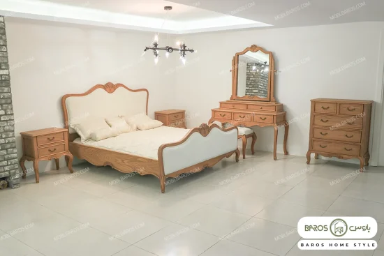سرویس خواب چوبی دو نفره بزرگسال راشل کد ۱۴+خرید باروس (1)