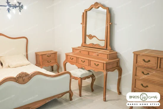 سرویس خواب چوبی دو نفره بزرگسال راشل کد ۱۴+خرید باروس (3)