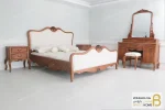 سرویس خواب چوبی راشل با آینه برلیان کد ۱۵ خرید سرویس خواب باروس 65 (3)