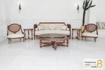 مبل جدید کلاسیک کاجی ۷ نفره خرید مبل باروس 256 (12)