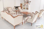 مبل نئوکلاسیک و مدرن گندم با مبل تک کویین و فرانسوی کد ۴ خرید مبل باروس 56 (1)