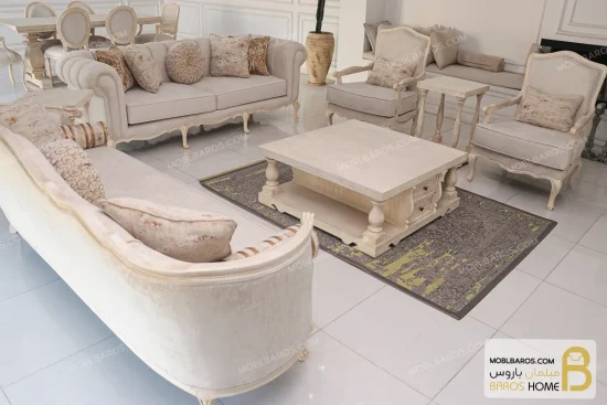 مبل کلاسیک و راحتی جورجیا و مبل فرانسوی خرید مبل باروس 396 (1)