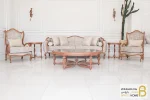 مبل ۷ نفره کلاسیک کینگ ترکیب با کاناپه ابزاری کد ۱ خرید مبل باروس 56 (7)