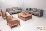 مبل ۸ نفره کلاسیک ابزاری به همراه مبل تک نفره روما خرید مبل باروس 25 (1)