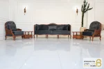 مبل ۸ نفره کلاسیک گندم و مبل تک روما کد ۲ خرید مبل باروس ۱۲۱۰ (12)