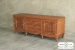 میز تلویزیون چوبی حصیری حدیث کد ۲ خرید باروس (2)