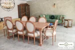 میز ناهارخوری و غذاخوری کلاسیک راشل با صندلی گنجشک دار کد ۸ خرید باروس 56 (2)