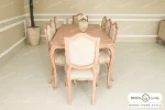 میز ناهارخوری چوبی و ساده ابزاری با صندلی گندم کد ۳ خرید باروس 26 (2)