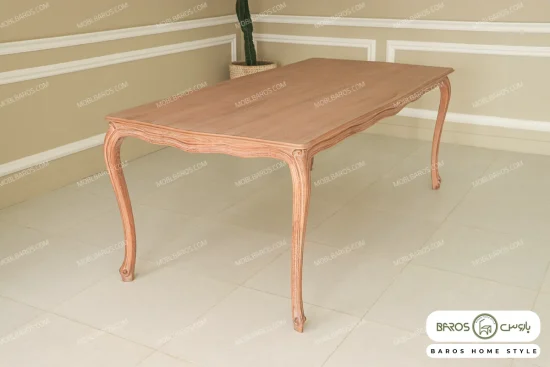 میز ناهارخوری چوبی و ساده ابزاری با صندلی گندم کد ۳ خرید باروس 26 (3)