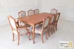 میز ناهارخوری چوبی و ساده ابزاری با صندلی گندم کد ۳ خرید ناهارخوری باروس 25 (2)
