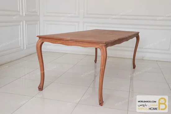 میز ناهارخوری چوبی و ساده ابزاری با صندلی گندم کد ۳ خرید ناهارخوری باروس 25 (5)