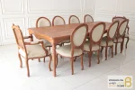 میز ناهارخوری ۸ نفره روتی با صندلی راشل پایه لویی خرید میز ناهار خوری باروس 1 (2)