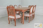 میز ناهارخوری ۸ نفره روتی با صندلی راشل پایه لویی خرید ناهارخوری باروس 25 (3)