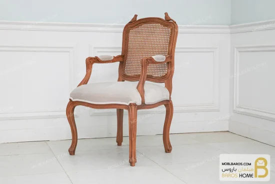 میز ناهارخوری ۸ نفره روتی با صندلی راشل پایه لویی خرید ناهارخوری باروس 25 (5)