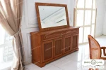 میز کنسول چوبی حصیری سفارشی مدل راشل کد۲ باروس4 (1)