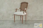 نیم ست مبل ۵ نفره کلاسیک راشل پلاس و تک فرانسوی گنجشک دار ـ خرید مبل باروس ـ۱۰۱۳ (8)
