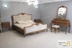 تخت خواب چوبی و سرویس خواب راشل کد ۱۶ خرید تخت باروس 56 (1)